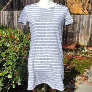 Grey and White Striped Tommy Dress